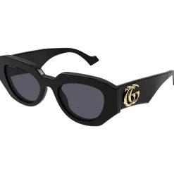 GG1421S Lunettes de soleil, Noir/Gris, 51 mm