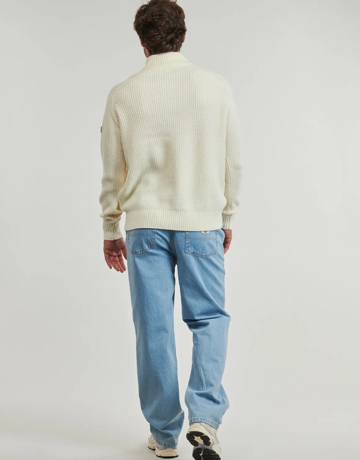 GIOVANNI RELAXED HALF-ZIP KNIT SAILING SWEATER