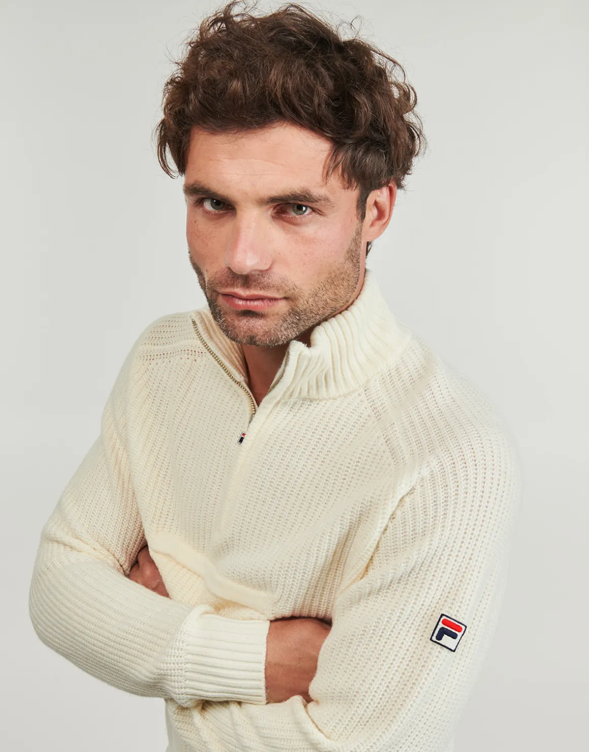 GIOVANNI RELAXED HALF-ZIP KNIT SAILING SWEATER
