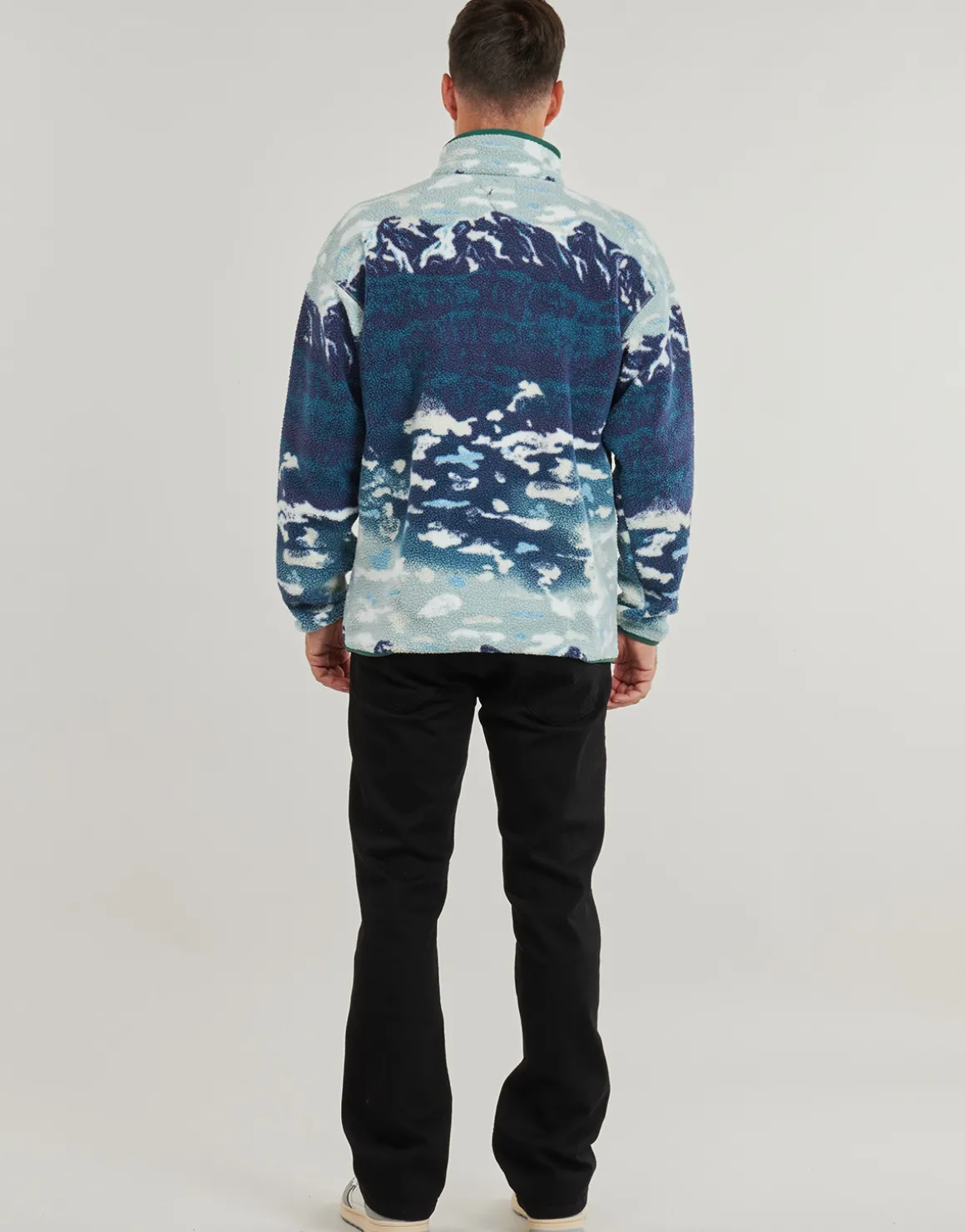 HELVETIA II PRINTED HALF SNAP FLEECE