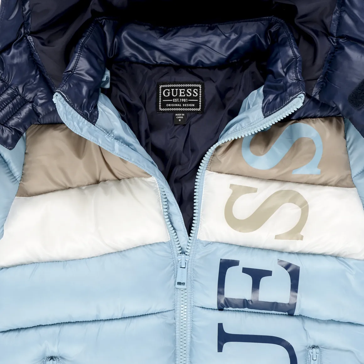 HOODED PADDED LS PUFFER W/ZIP