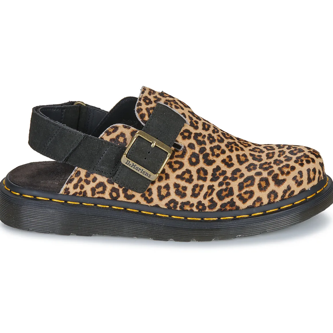 Jorge II Mule Light Tan+Black Leopard