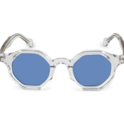 LANZAROTE Lunettes de soleil, Transparent/Bleu clair, 43 mm