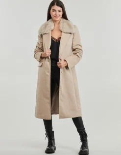 NANCY FIT COAT FAUX FUR COLLAR