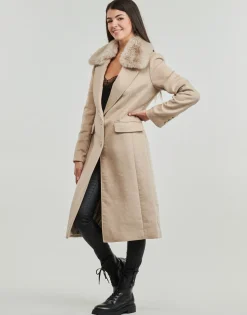 NANCY FIT COAT FAUX FUR COLLAR