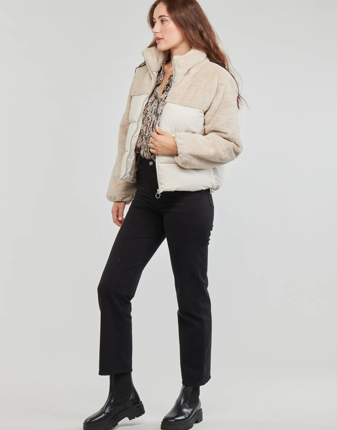 ONLWANJA FUR PUFFER MIX JACKET CC OTW