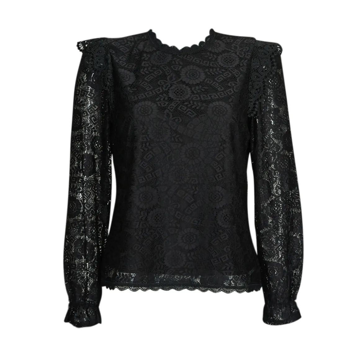 PCOLLINE LS LACE TOP NOOS BC
