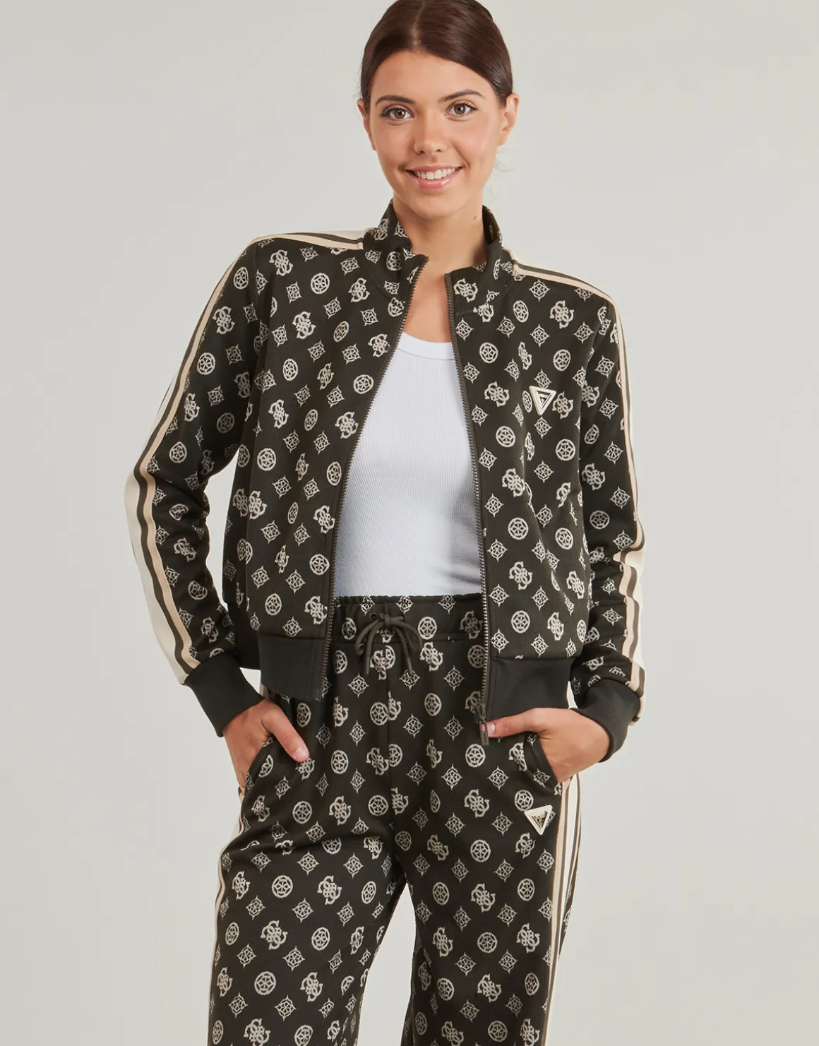 PEONY TAPED FULLZIP SWEATSHIRT