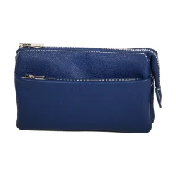 Pochette En Cuir De Vachette Grainé 69600