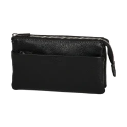 Pochette En Cuir De Vachette Grainé 69600