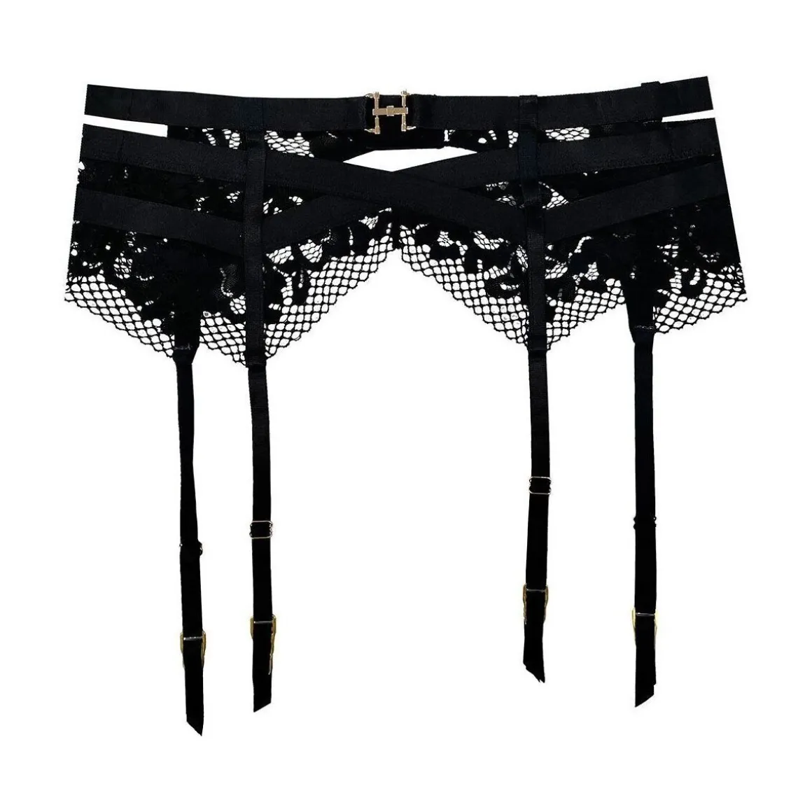 Porte-jarretelle noir Danger