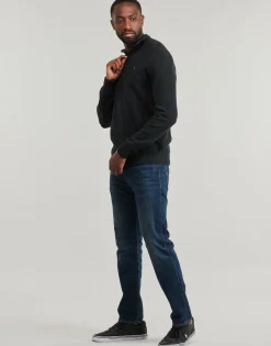 PULL DEMI ZIP EN COTON TEXTURE