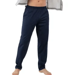 Pyjama long col ouvert MERCERISE