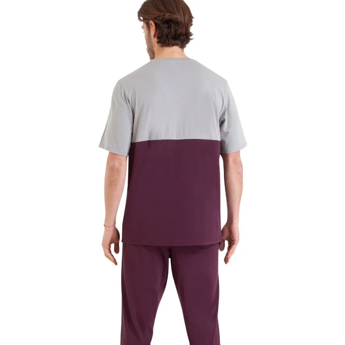 Pyjama long manches courtes col rond CLUB