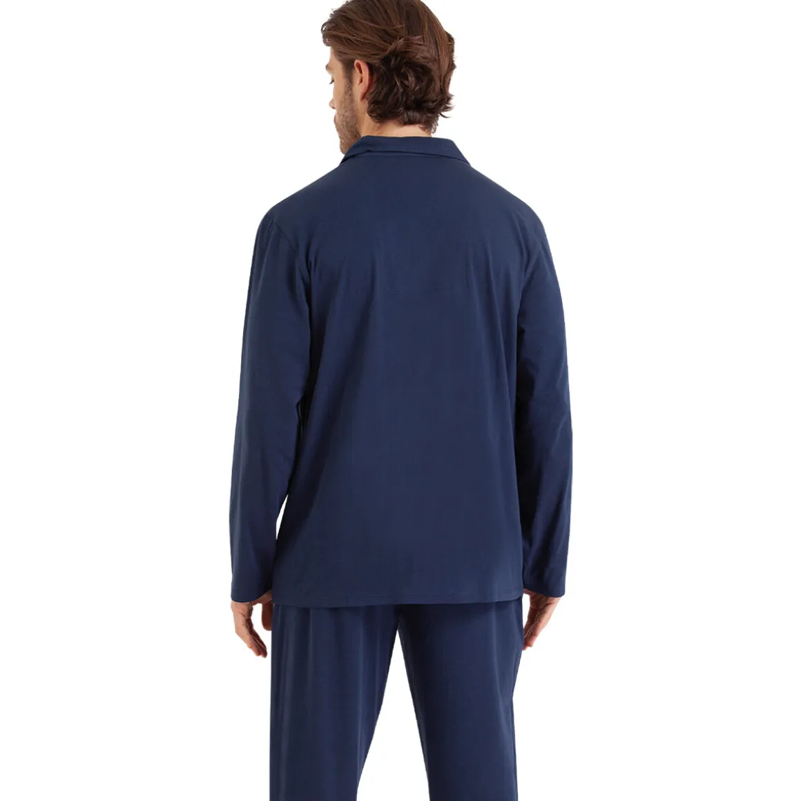 Pyjama long ouvert RAYURES