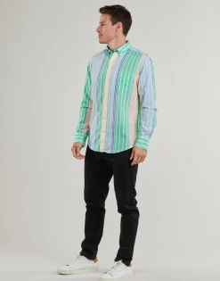 REG VOILE MULTI STRIPE SHIRT