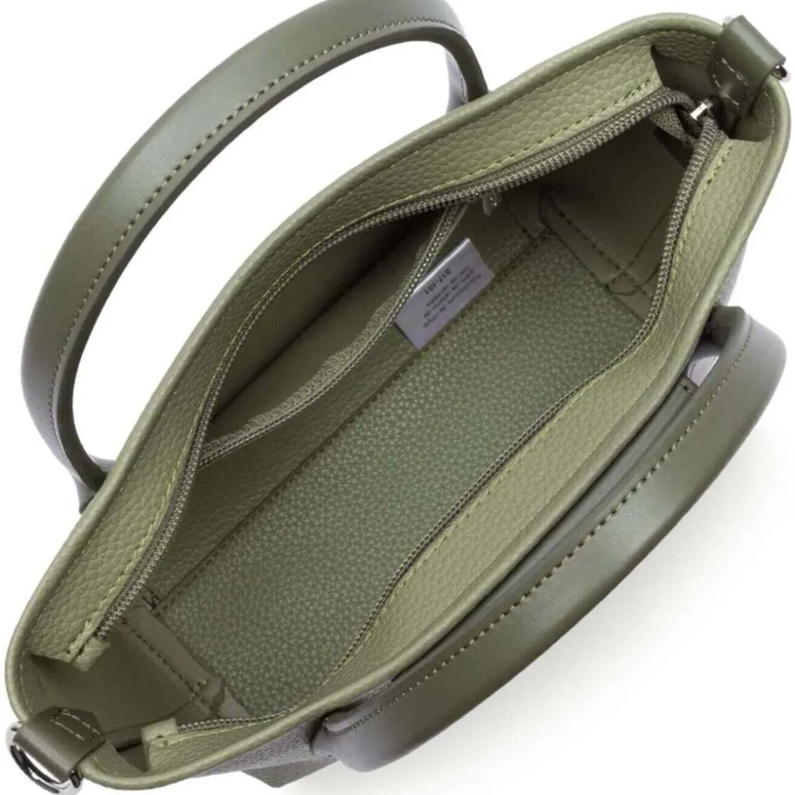 Sac cabas main Zippé Maya Double KBA 517-101 Olive
