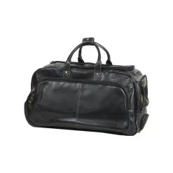 Sac De Voyage À Trolley Cuir De Vachette Gras K 33159