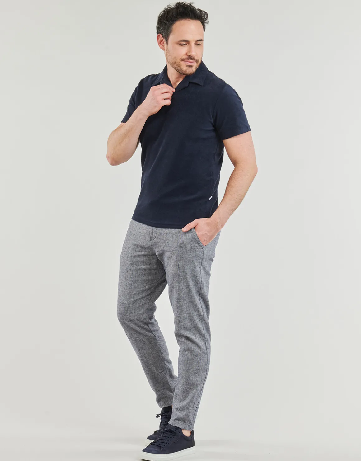 SLH172-SLIMTAPE BRODY LINEN PANT