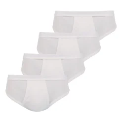 Slips taille haute ouvert, lot de 4, COTON BIO