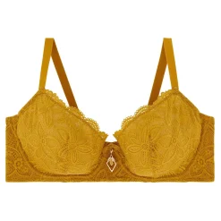 Soutien-gorge à armatures grand maintien jaune Santal