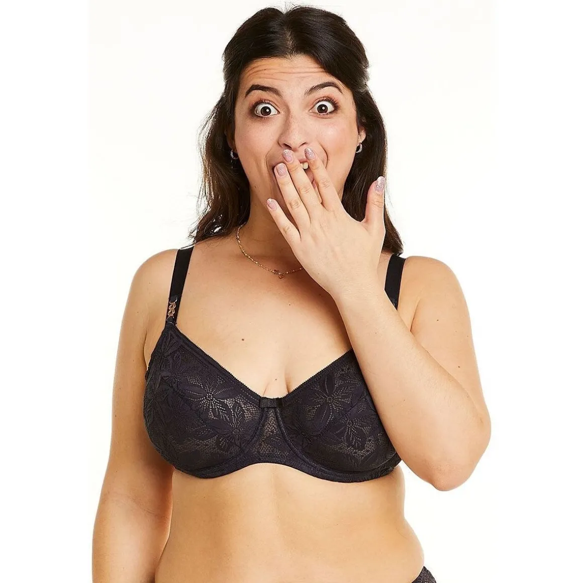 Soutien-gorge à armatures grand maintien gris Paix