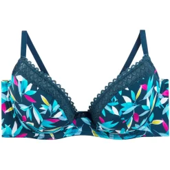 Soutien-gorge à armatures multico bleu Savane