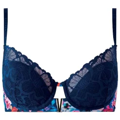 Soutien-gorge ampliforme coques moulées bleu marine Alma