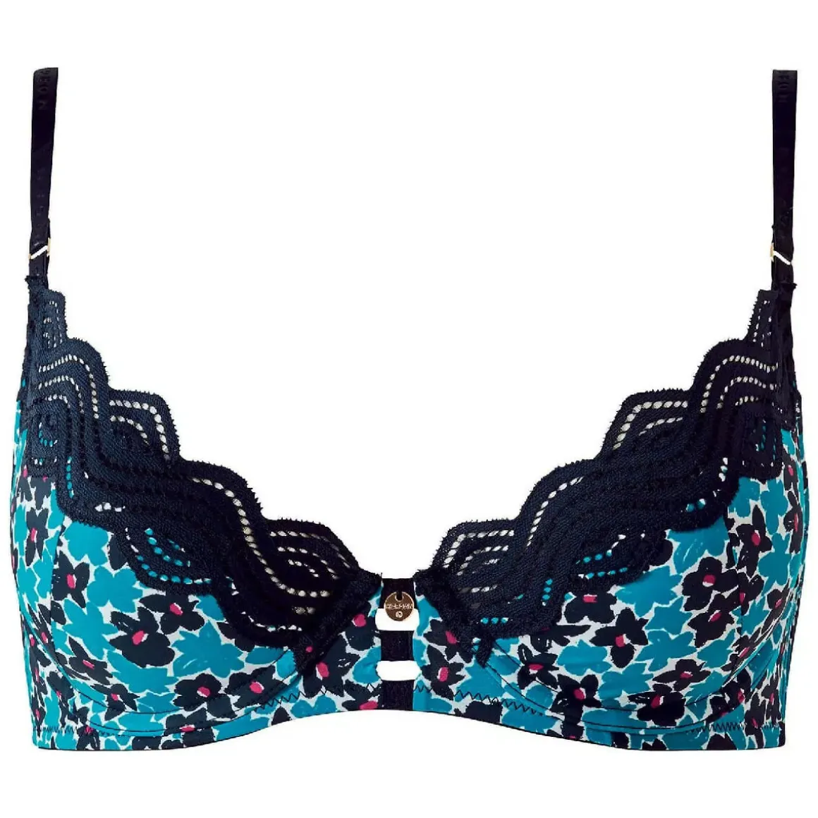 Soutien-gorge ampliforme coques moulées noir Thaïs