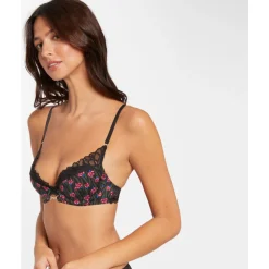 Soutien-gorge ampliforme coques moulées noir Delphine