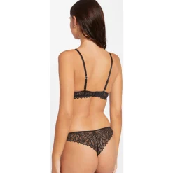 Soutien-gorge ampliforme coques moulées noir Delphine
