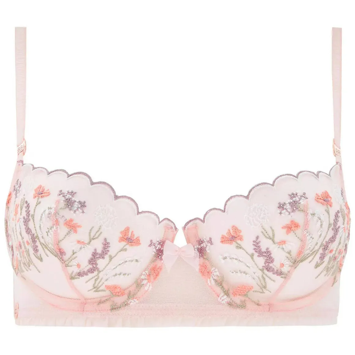 Soutien-gorge coques armatures poudre Floraison