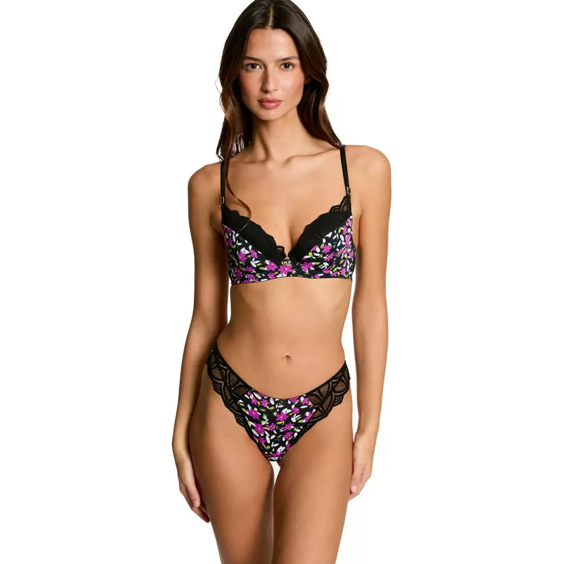 Soutien-gorge coques moulées noir Heloise