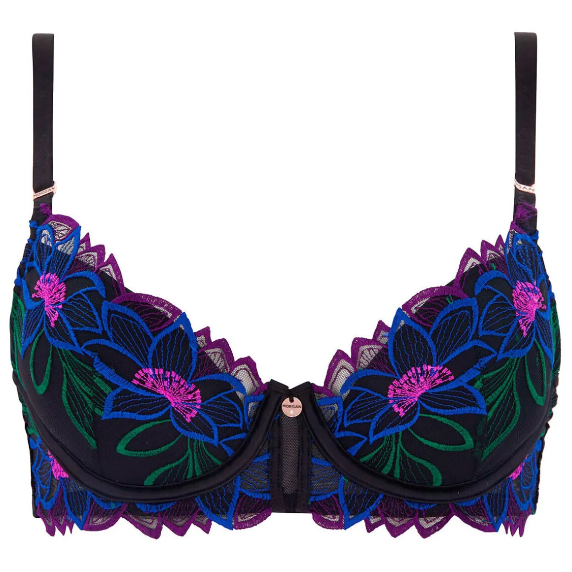 Soutien-gorge coques moulées noir Angelica