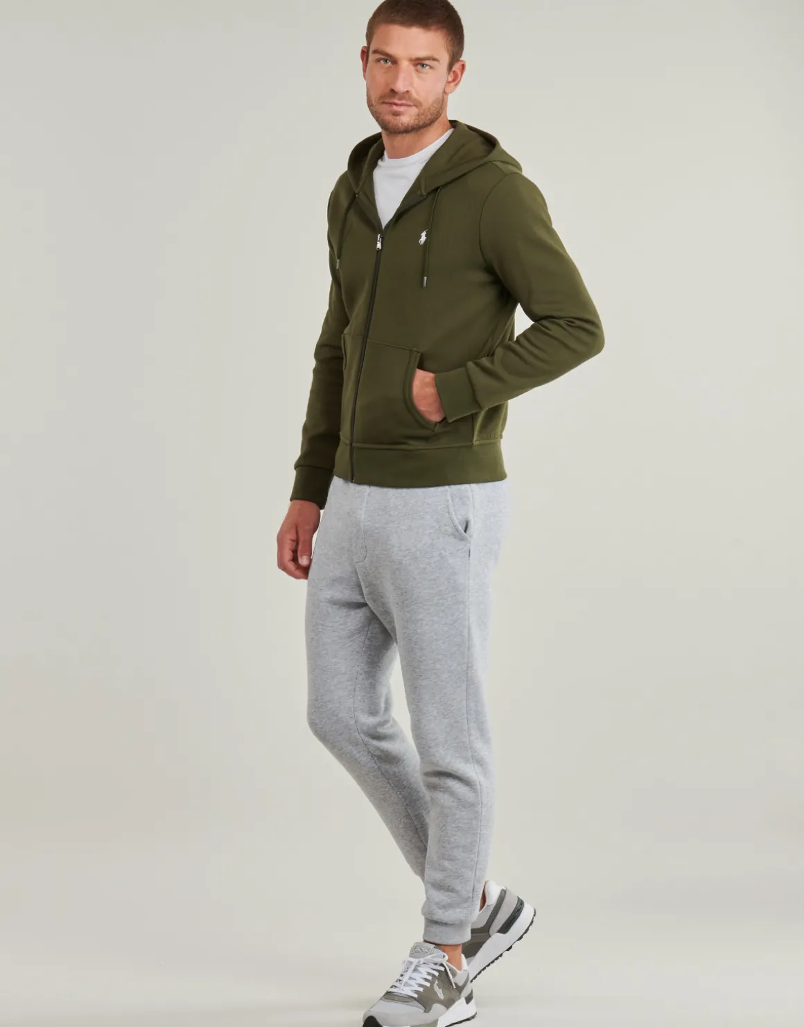 SWEATSHIRT ZIPPE EN DOUBLE KNIT TECH