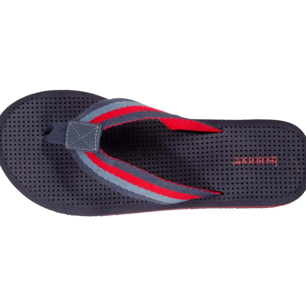 Tongs tige large Homme rayure Marine