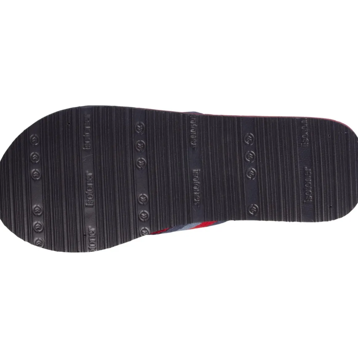 Tongs tige large Homme rayure Marine