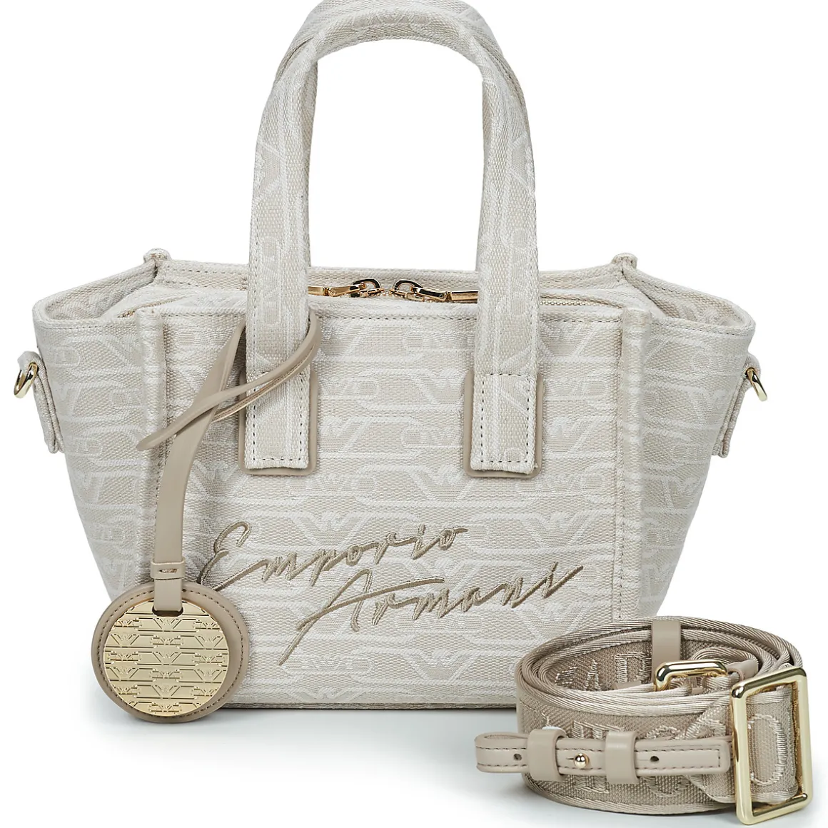 TOTE M CANVAS JAQUARD MONOGRAM