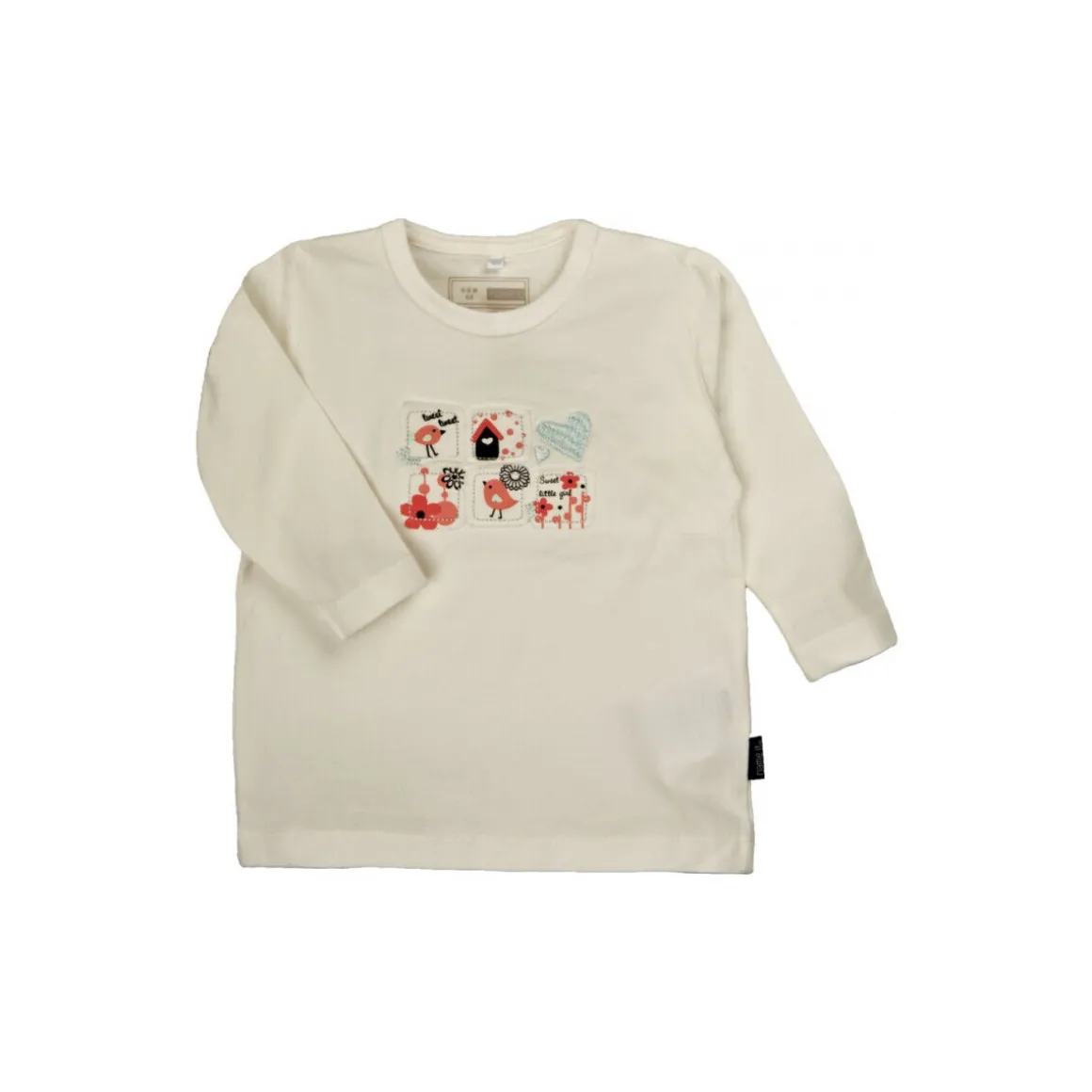 T-Shirt Bébé Fille NIVITA Blanc Ecru