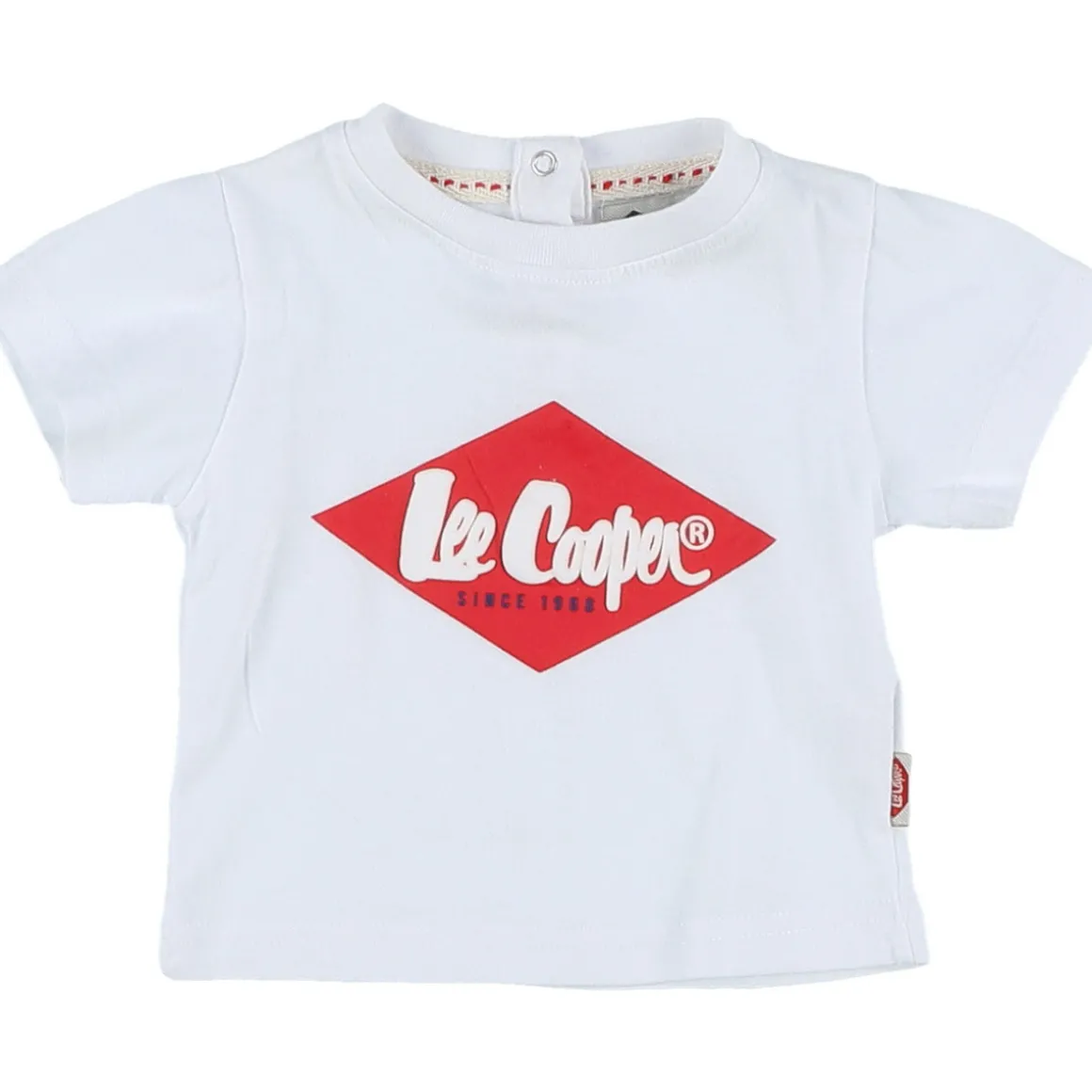 T-shirt blanc, rouge