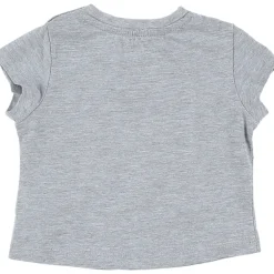 T-shirt gris, rose