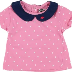 T-shirt rose, blanc, bleu