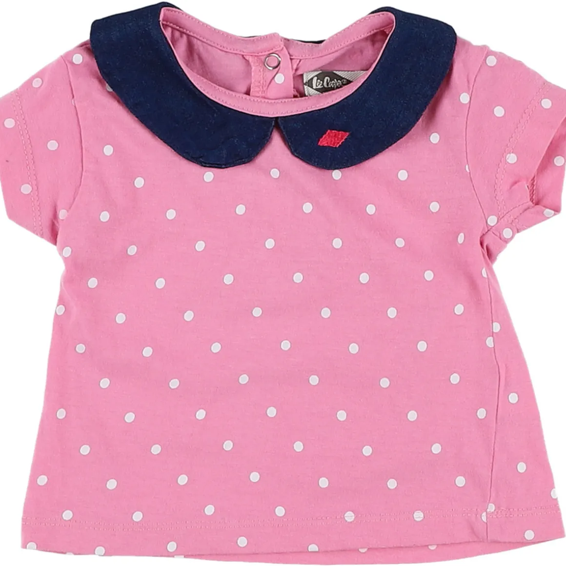 T-shirt rose, blanc, bleu