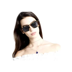 V8F Unico Cheetah Lunettes de soleil, Havana/Bleu, 50 mm