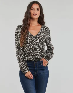 VNMNAJA LS V NECK PLEAT SHIRT