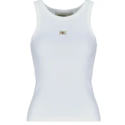 WOVEN LABEL RIB TANK TOP