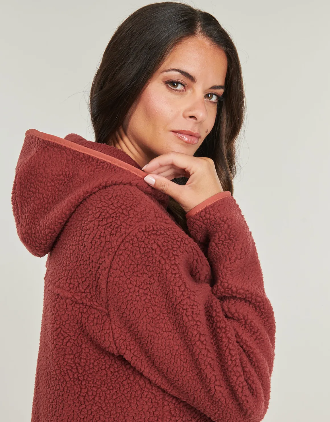 W'S RETRO PILE HOODY