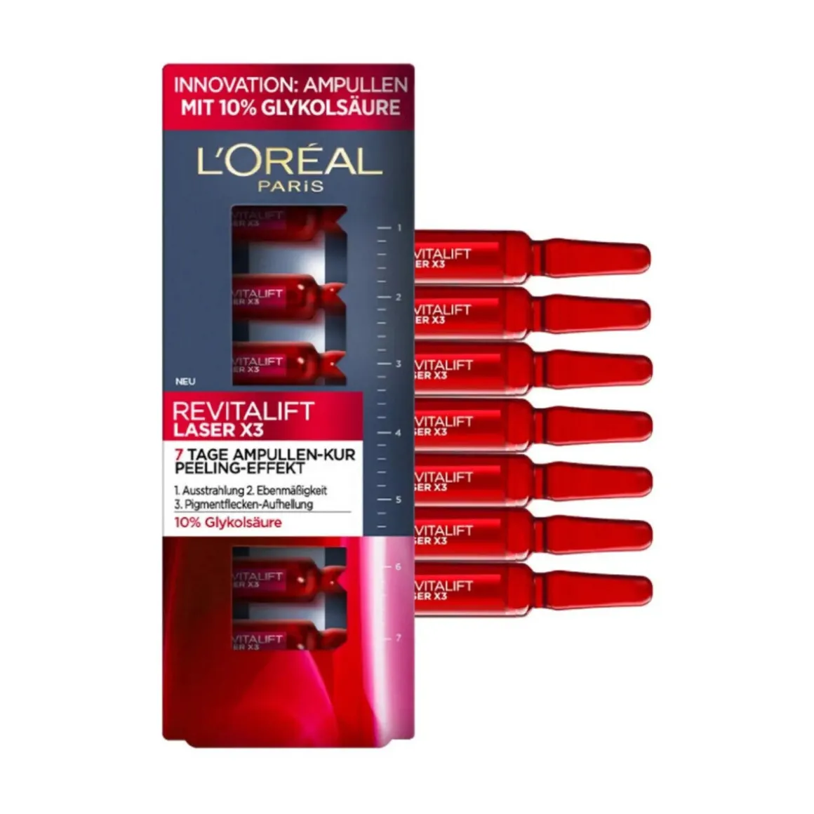 Ampoules Effet Peeling Cure 7 Jours Revitalift Laser X3