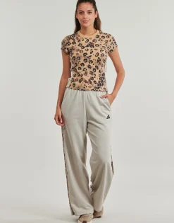 Animal Print 3-Stripes Open Hem Joggers