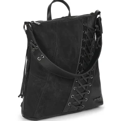 BACKPACK BLACK PATCH TANGO PRETORIA MINI